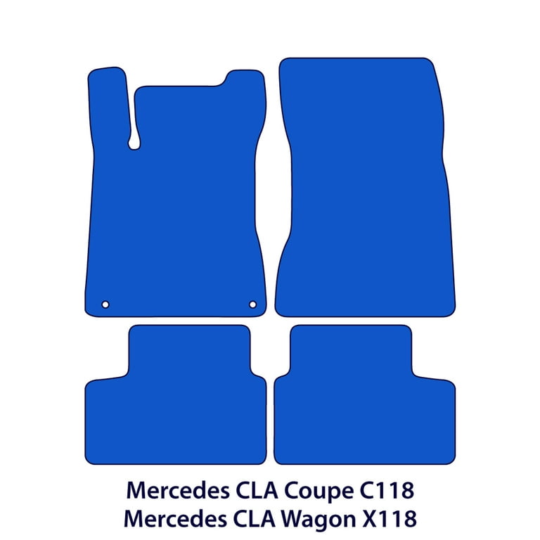Mercedes CLA Floor Mats - Coupe Sedan & Wagon C118 & X118 - Black