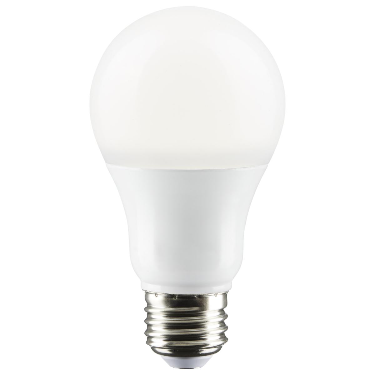 Satco  S28920 8.8W 120V LED A19 Light Bulbs 5000K 800L E26 Medium Base (6 Pack)