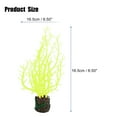 thumbnail image 2 of Soft Silicone Glowing Aquarium Tree Coral Aquatic Artificial Coral for Fish Tank Decoration Yellow, 2 of 7