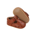 thumbnail image 6 of hirigin Baby Girls Princess Shoes, Soft PU Leather Hollowed Non-slip Bottom Casual Flats Shoes, 6 of 7