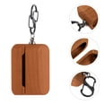 thumbnail image 4 of RENACLIPY Brown Wooden Earphone Case with Charging Port, Protective Cover for Cordless Earbuds, Easy to Use, 4 of 8