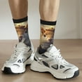 thumbnail image 6 of KLL Maple Leaf Meditating Squirrel Print Cool Socks Men's Women's Crew Socks Funny Crazy Novelty Stockings, 6 of 6