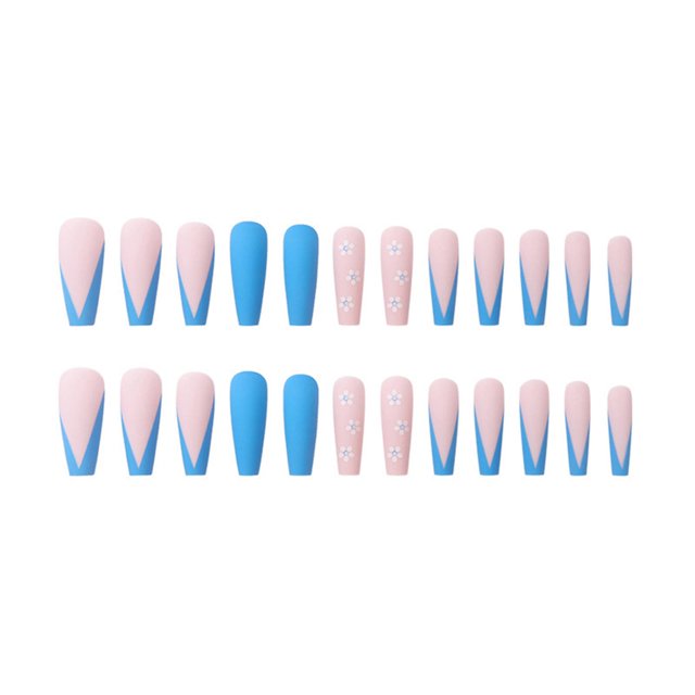 Uñas postizas bonitas, uñas largas, purpurina, pegamento con purpurina, uñas postizas, con pedrería, uñas brillantes para mujer, 1 ml