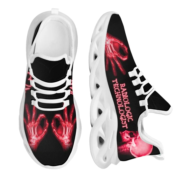 Zapatillas deportivas para hombre, zapatos para tecnólogo radiológico, estampado azul, informales, ligeras, para hombre