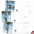 thumbnail image 4 of The Best Card Company 20 Assorted Christmas Notecards Bulk Box Set 4 x 5.12 Inch with Envelopes (10 Designs, 2 Each) Holiday Tree Animals AM10323XSG-B2x10, 4 of 6