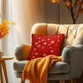 thumbnail image 6 of HongHeng Christmas Decorative Throw Pillow Covers Soft Faux Fur Pillow Cases Covers with Silver Snowflake Glitter Winter Pillowcases for Couch Sofa Bed Girls Room, 17 X 17 Inch, 6 of 6