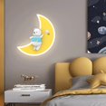 thumbnail image 4 of Cartoon Little Bear Wall Lights, Crescent Metal Wall Light, Modern LED Wall Sconces, Decorative Lighting Wall Lamps for Kids Room, 4 of 4