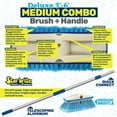 thumbnail image 4 of (2 pack) STAR BRITE Deluxe Telescoping Deck Brush Kit - Extends 3' - 6' - Extendable Aircraft-Grade Aluminum Handle, Soft or Medium Bristles, Floats if Dropped, Ergonomic Design, Multi-Surface Cleaning, 4 of 6