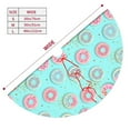 thumbnail image 3 of Lsque Colorful Sweet Donuts Print Christmas Tree Skirt, Tree Skirt with Ties or Velcro, Perfect for Holiday Decorations, Halloween, and New Year-30", 3 of 7