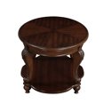 thumbnail image 3 of Tcbosik Sofa Side Table, 22" Round End Table with Open Shelf, Wood Nightstand for Bedroom Living Room, Cherry, 3 of 10