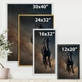 thumbnail image 4 of Designart 'Close Up Of Thoroughbred Nonius Stallion Horse I' Farmhouse Framed Canvas Wall Art Print, 4 of 5