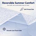 thumbnail image 3 of SUNNY HEAT Cooling Summer Comforter King Size 90"x108", Cooling Blanket for Hot Sleepers, Lightweight Breathable Double-Sided Quilt, Leopard Ice Blue, 3 of 10