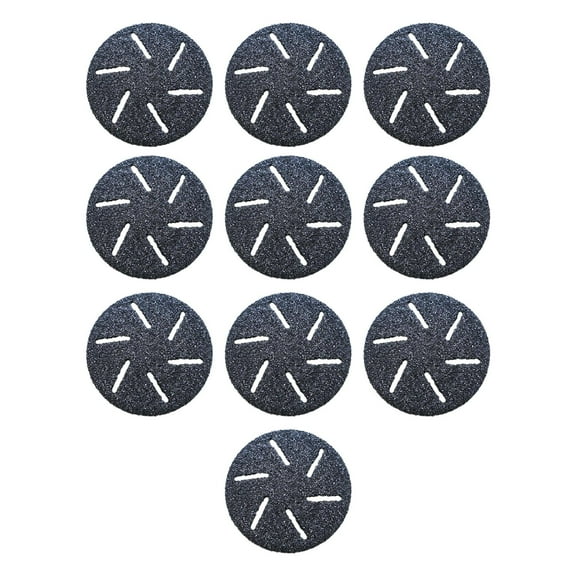 Dualoai 10 Pieces Paper disks Replacement Callus Remover Machine Foot File Dis Engraved Surface