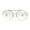 gold clear, variant on Womens Metal Ball Tip Retro Trend Unique Feminine Pilots Sunglasses Silver Clear