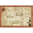 thumbnail image 3 of Brissonnet, Daphne 24x17 Black Modern Framed Museum Art Print Titled - Wine Map, 3 of 5