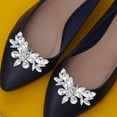 thumbnail image 2 of SHISUYAN 1 Pair Shoe Clips Rhinestone Shoe Charms Shoes Decorative Accessories for Wedding Party Prom, 2 of 9