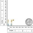 thumbnail image 6 of Gem Stone King 10K Yellow Gold Sky Blue Aquamarine and Lab Grown Diamond Stud Dangle Earrings for Women | 1.35 Cttw | Gemstone March Birthstone | Pear Shape 7X5MM, 6 of 6