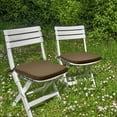thumbnail image 6 of Outdoor 17"x16" Chair Cushions with Ties Set of 2, Water Resistant All Weather U-Shape Seat Pads for Garden Furniture Indoor (Set of 2, Dark Brown), 6 of 11