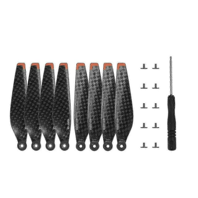 DJI Mini 3 Pro/4 Pro Carbon Fiber Propellers - Quiet Noise Reduction Replacement Blades for Drone)