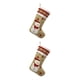 thumbnail image 2 of Cateissary Calcetín de Navidad lindo colgante de lino chimenea pared regalos bolsa tarjeta almacenamiento calcetín Oficina fiesta decoración Type3 NO3, 2 of 6