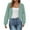 Green, variant on ZZwxWA Women's Cropped Cardigan Coat Long Sleeve Open Front Sweaters Drop Shoulder Short Shrugs Lightweight Jacket Outwear