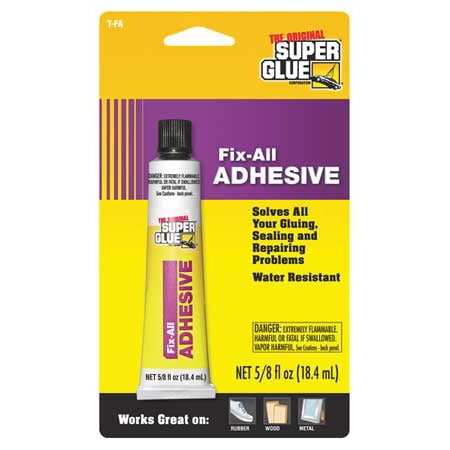 SUPER GLUE T-FA12 Fix All Adhesive,5/8 fl. Oz. (Best Glue To Fix Dentures)