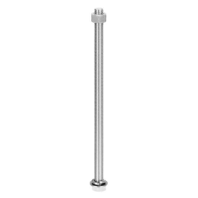 M12 x 230mm Vis Hexagonale en Acier Inoxydable 304, Écrous, Kit d'Assortiment de Rondelles Plates et Verrouillables, 1 Ensemble