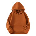thumbnail image 5 of HomeDM Boys and Girls Sweatshirts Long Sleeve Pullover Hoodies with Pockets Solid Color, 5 of 9