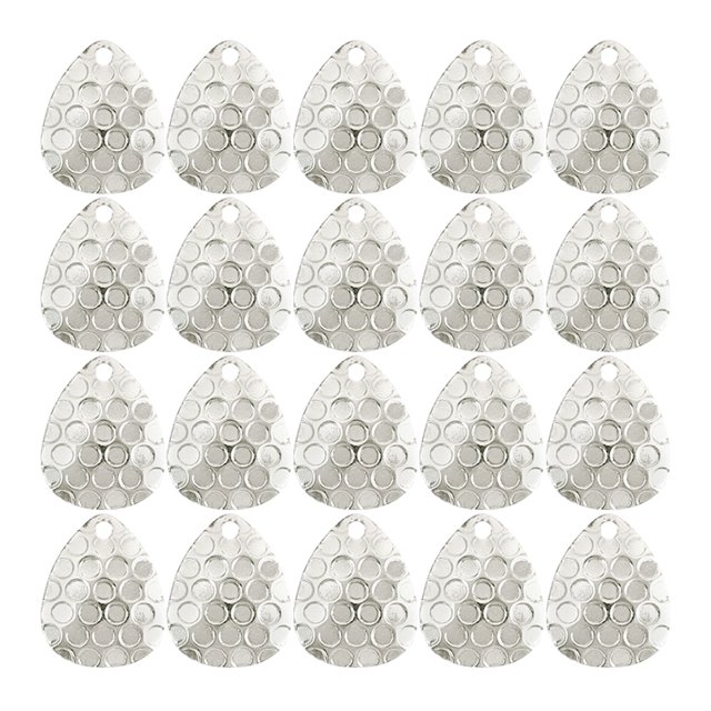 20pcs Pesca Con Cuchara Hilanderos Bricolaje (plata)