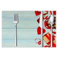 thumbnail image 4 of EGNMCR Valentine's Day Love Placemat Festive Party Dining Room Table Cover Home Kitchen Table Heat Mat Decorations Runner, 4 of 6