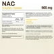 thumbnail image 2 of Puregen Labs N-Acetyl-L-Cysteine (NAC) 600mg, Supports Immune, Respiratory, Liver Health, NAC 600 mg, Potent antioxidant Support, Free-radicals, Easy to Absorb - 60 Vegetarian Capsules, 2 of 5