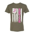 thumbnail image 2 of Survivor Awareness Flag Awareness Mens Premium Tri Blend T-Shirt, Military Green, Medium, 2 of 3
