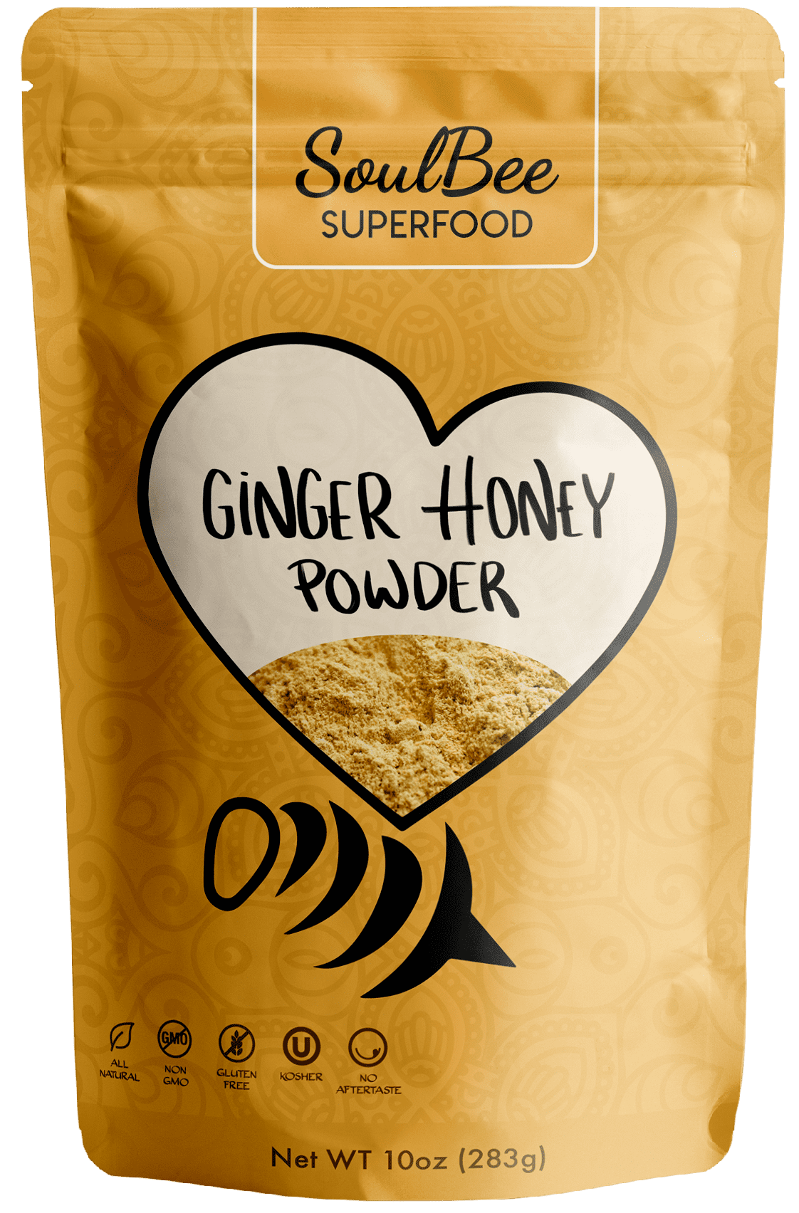 SoulBee GINGER HONEY Instant tea Low in Calories NonGMO, Gluten