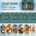 thumbnail image 4 of Costway Dual Zone 12V Car Refrigerator 64QT Portable Compressor Fridge Freezer (-4℉~68℉)  for RVs Green, 4 of 11