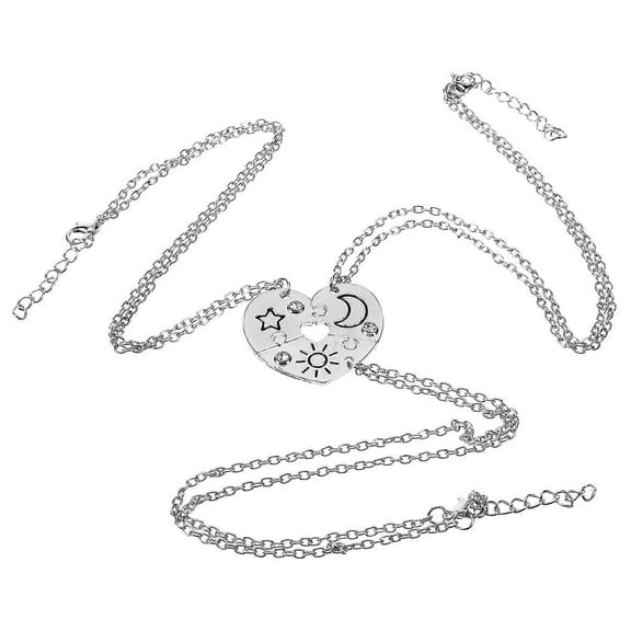 3 Pcs Friendship Necklace Matching Necklace Sun Necklace Star Necklace Moon Necklace