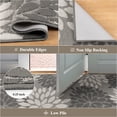 thumbnail image 2 of MeyJey 2'x8' Runner Rug for Hallway, Floral Non Slip Washable Rug for Entryway, Kitchen, Laundry Room, Gray White, 2 of 7