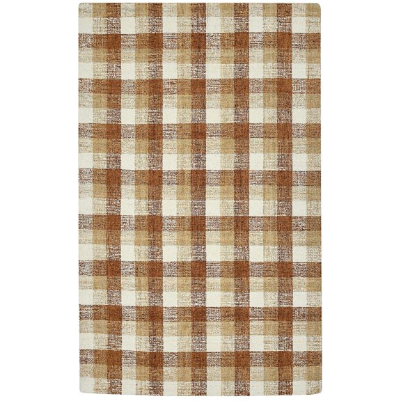 Tartan TRA-10 Orange Transitional Rug 3' 6" X 5 ' 6"