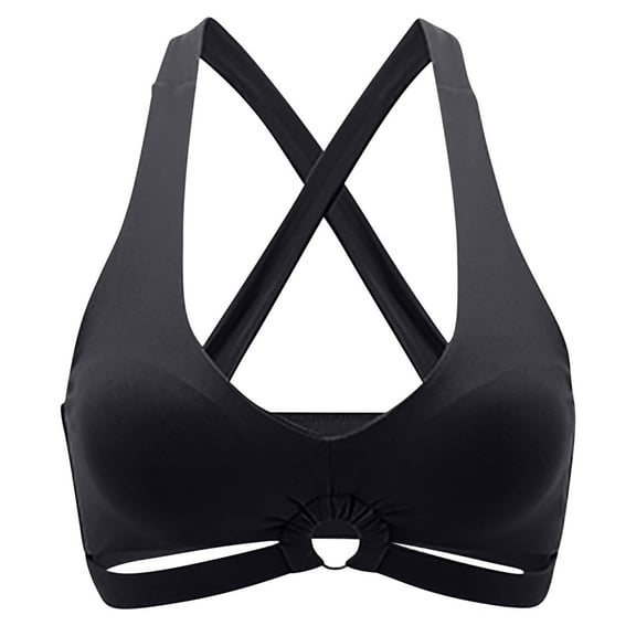 Womens Bras Sports Bra Running Fitness Beautiful Back Gathered Breathable Yoga Top Women's Large Hollow Breathable High Elasticity Plus Size Bras for Women