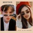 thumbnail image 2 of Gafas de Sol MEETSUN Vintage años 90, Montura Pequeña Ovalada de Metal, 2 of 6