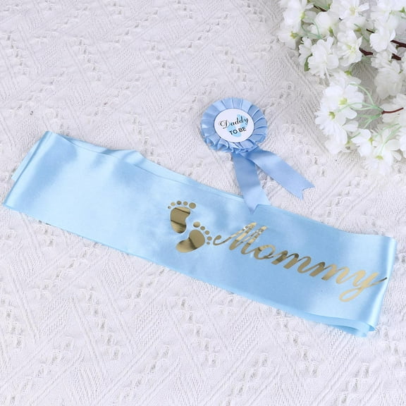 GOOHOCHY  Mommy to Be Sash Dad Gifts Bad Etiquette Suit Baby