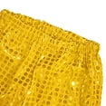 thumbnail image 7 of GiLiling Kids Girls Sparkly Sequins Dance Pants, Wide Leg Bell Bottom Flared Trousers for Hip Hop Jazz Disco (Gold, 11-12 Years), 7 of 7