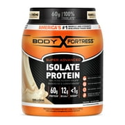 (2 pack) Body Fortress Super Advanced 100% Ultra-filtered Isolate Protein Powder, Vanilla, 60g Protein, 1.5 lbs (Packaging May Vary)