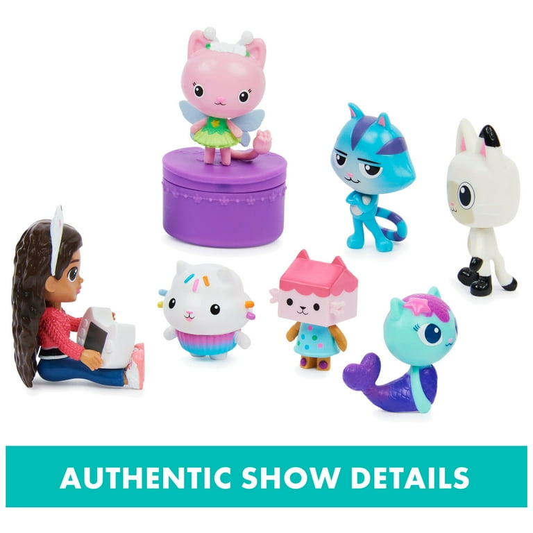 Gabby's Dollhouse, Cakey Friends Deluxe Gift Set with 7 Toy Doll