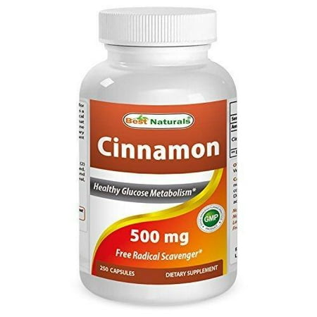 Best Naturals Cinnamon 500 mg 250 Capsules (Best Cinnamon To Lower Blood Sugar)