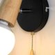 thumbnail image 5 of Lámpara de pared de madera rústica moderna nórdica, estilo loft industrial, ángulo de iluminación ajustable, aplique de pared de hierro forjado y madera de roble para dormitorio, sala de estar, 5 of 5