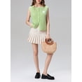 thumbnail image 5 of Komoo Women Vintage Knit Tank Top Sleeveless Crewneck Button Down Summer Sweater Vest Streetwear, 5 of 7