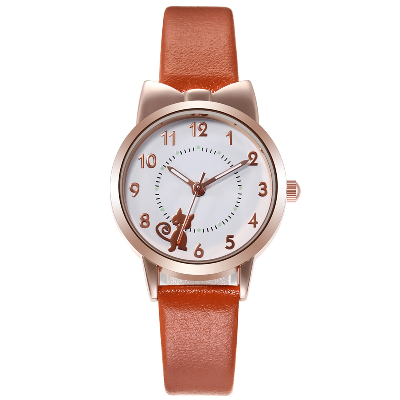 Jewelry VerPetridure Sleek Minimalist With Leather Band Dial Women's Quartz Watch Gift Watch