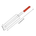 thumbnail image 3 of Parrilla de Acero Inoxidable Xihbxyly para Barbacoa y Salchichas Cesta para Pescado Pinza Antiadherente, 3 of 5