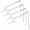 White, variant on JoyRain Toilet Repair Kit - Front-Mount Handle Replacement with Stainless Steel Flapper Chain, Fits Most Toilets (White, Aluminum Rod, 1-Pack)