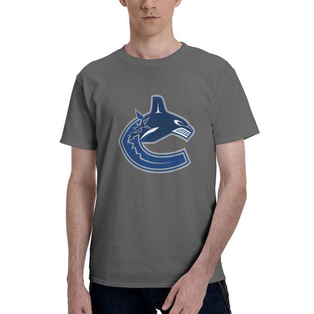 Vancouver Canucks Fashion Men'S Short Sleeve T-Shirt Deep Heather Large